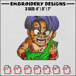 Gohan baby embroidery design, Dragonball embroidery, Anime design, Anime embroidery, Embroidery shirt, Digital download