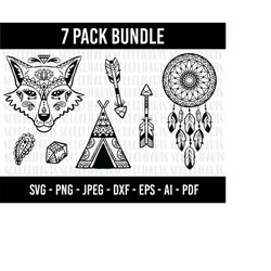 cod877- boho clipart, boho svg, boho animals svg, baby brother sister mama papa bear svg, camp svg, camp clipart