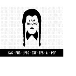 cod923- wednesday addams svg, addams family svg file, halloween svg file, wednesday silhouette svg