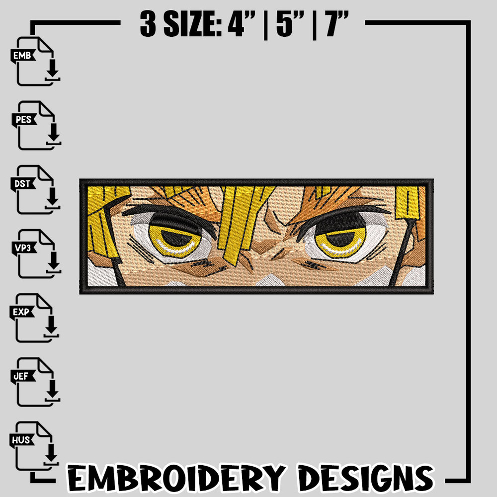 Zenitsu Nike embroidery design