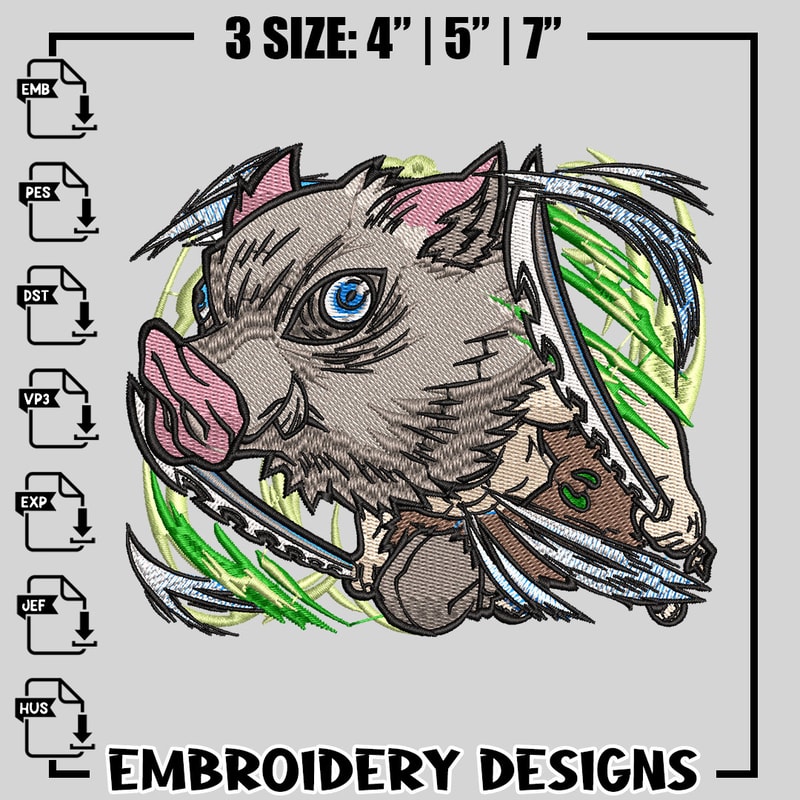 Inosuke embroidery design