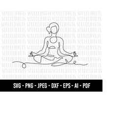 cod80-meditation yoga svg girl/yoga clipart/yoga mandala svg/yoga vector/yoga png/svg files for cricut/ namaste meditati