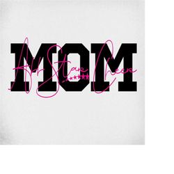 all star cheer mom svg, cut files for cricut and silhouette, mirrored jpeg, printable png, instant download
