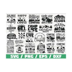 camping bundle svg / camp life svg / camping svg / camping shirt / commercial use / adventure svg / summer / cut file /