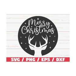 Merry Christmas SVG / Christmas Scene SVG / Deer SVG / Cut File / Cricut / Commercial use / Christmas decoration