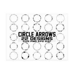 arrow circle svg/ arrow frame svg/ arrow monogram svg/ tribal arrows svg/ arrow clipart/ cut file/ cricut/ silhouette ca