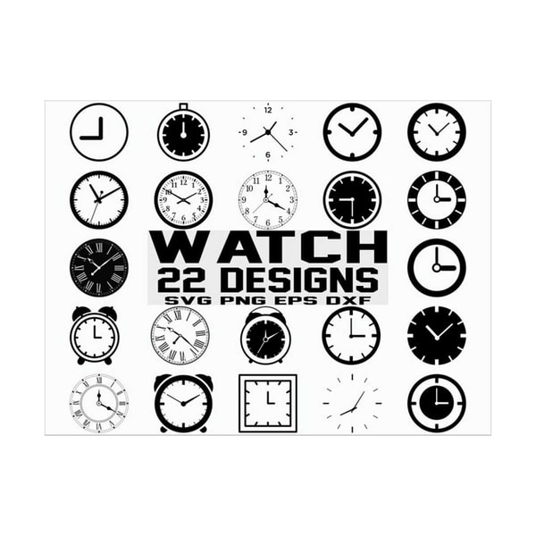 Watch Color Svg Clock SVG/ Watch SVG/ Time Svg/ Wall Clock Svg/ Clipart/ Cut | Inspire ...