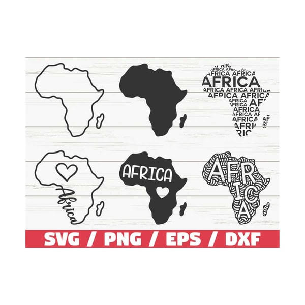 Africa SVG / Africa Map SVG / Cut File / Cricut / Clip art / | Inspire ...
