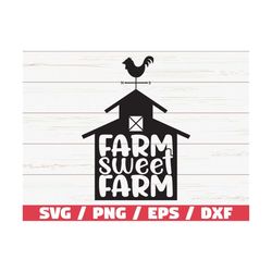 farm sweet farm svg / cut file / cricut / commercial use / silhouette / farmhouse svg / farm life svg / farmer svg