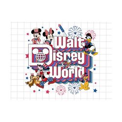 mouse and friends 4th of july png, happy 4th of july, american freedom, red white and blue, fourth of july png, family