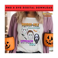 horror-able halloween horror characters png retro michael myers png design halloween jason png horror character clipart