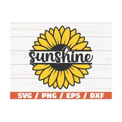 sunshine sunflower svg / cut file / cricut / commercial use / instant download / sunflower svg