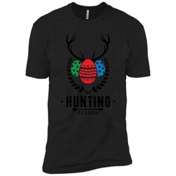 easter egg hunter w antlers hunting season t-shirt next level premium short sleeve tee