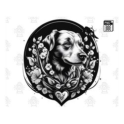 Radiate Love and Loyalty with Our Heartwarming Dog Love PNG File - Sublimation Designs, Graphics - Digital Download, Pri