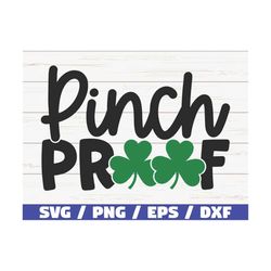 pinch proof svg / st. patrick's day svg / cut file / cricut / commercial use / silhouette / clip art / shamrock svg / dx
