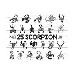 scorpion svg/ scorpion clipart/ cut files/ cricut/ silhouette/ decal/ vector