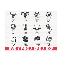 astrology signs/ zodiac sign/ astrology horoscope/ clipart/ cut file/ cricut/ vector