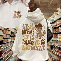 raccoon meme hoodie, it is what it is and it is not great, funny mood sweater, sarcastic shirt, vsco, inspirational shir
