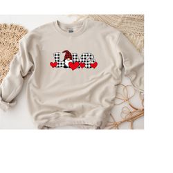 valentines day women sweatshirt, love valentine gnome sweatshirt, mama valentine sweater, valentine gnome sweatshirt, va