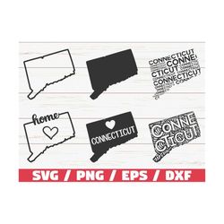Connecticut State SVG / Cut File / Cricut / Clip art / Commercial use / Silhouette / Connecticut SVG / Connecticut Outli