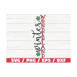 Winter Wonderland SVG / Cut File / Cricut / Commercial use / Silhouette / Clip art / Christmas Porch Sign SVG / Holiday