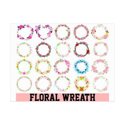 Floral wreath SVG / Floral frames SVG / Laurel wreath SVG / Hand-drawn wreaths / Floral circle svg / Floral ornament svg