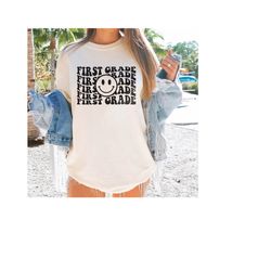 first grade teacher shirt, 1st grade teacher shirt, first day of school t shirt, comfort colors teacher shirt, back to s