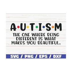 autism svg / the one where it's okay to be different svg /  cut files / commercial use / cricut / clip art / autism awar