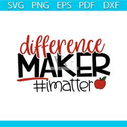 difference maker teachers svg