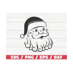 Santa Face SVG / Christmas SVG / Santa Claus SVG / Cut File / Cricut / Commercial use / Winter Svg