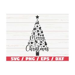 Merry Christmas SVG / Christmas Tree SVG / Christmas Svg / Christmas Shirt / Cut File / Cricut / Commercial use / Silhou