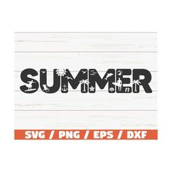 SUMMER SVG / Cut File / Cricut / Commercial use / Instant Download / Silhouette / Clip art / Summertime / Summer Shirt /