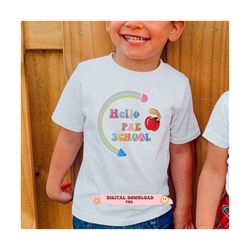 back to school, hello pre school png, back to school sublimation, teacher, pre school clipart, back to school, sublimati