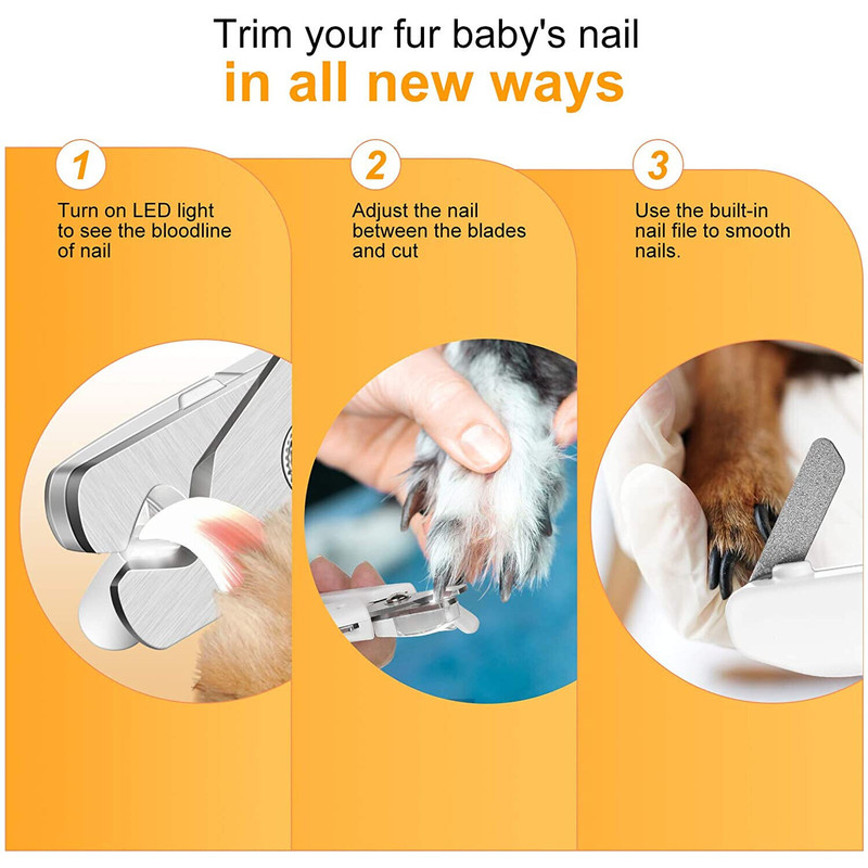 Professional Dog Nail Trimmer with Safety Guard 6