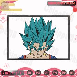 goku embroidery design, dragon ball embroidery design, anime embroidery design, machine embroidery designs