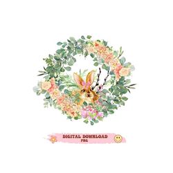 eucalyptus wreath png eucalyptus clipart, greenery clipart ,easter bunny png, watercolor greenery, eucalyptus clipart .