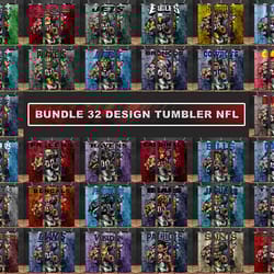 nfl bundle tumbler wrap , nfl png, nf tumbler png,nfl 20 oz skinny tumbler designs 15