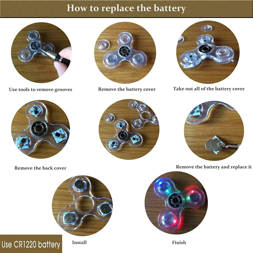 Glow in the Dark LED Fidget Spinner 6