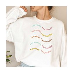 im enough positive affirmation svg shirt sublimation self love gift mental health matters shirts self care png files for