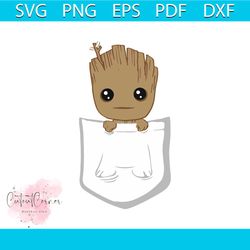 baby groot in pocket svg, disney svg, guardians of galaxy, baby groot svg, groot svg, disney groot svg, groot guardians