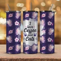 coffee tumbler wrap , 20oz skinny tumbler sublimation png, coffee tumbler wrap 06