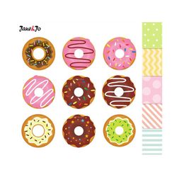50 off sale donuts clipart , donuts digital clip art , sweet doughnut ,donut graphics , dessert sweets clipart cupcake t