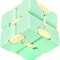 Kids Fidget Infinity Cube Toy Stress Relief Green