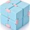 Kids Fidget Infinity Cube Toy Stress Relief Blue