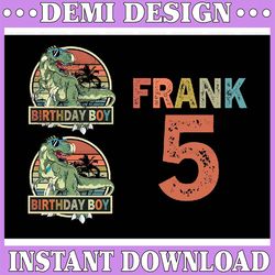 personalized name and age dinosaur birthday boy svg, birthday saurs svg, t-rex birthday svg, boys t rex party, boys