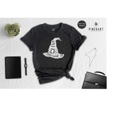 witch hat halloween shirt, we all have a little bit of magic inside us t-shirt, halloween party tee, witchy shirt, funny