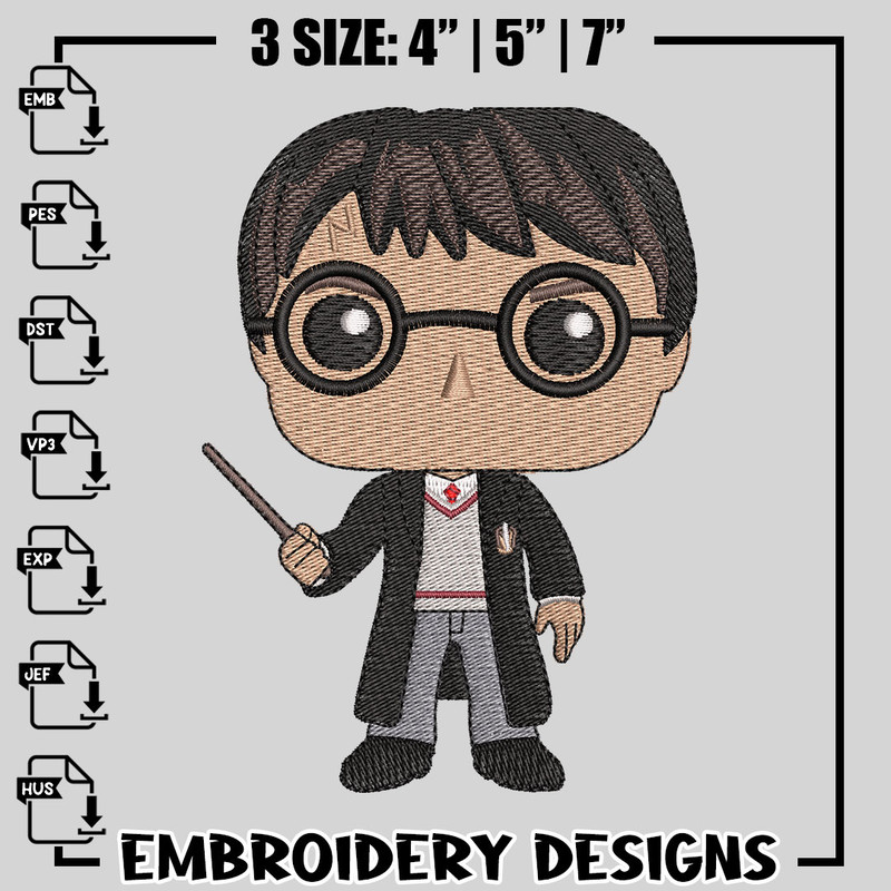 Harry Potter embroidery design