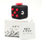 Fidget Toy Focus Cube Anxiety Relief Stress Red Black