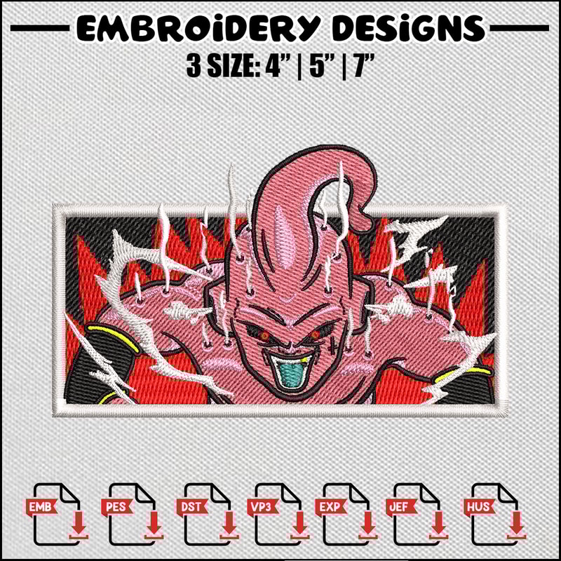 Buu box embroidery design
