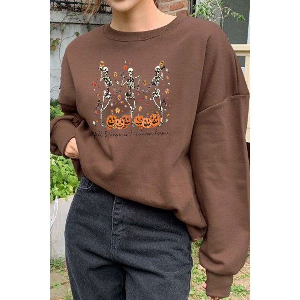Dancing Skeleton Shirt, Funny Halloween Skeleton Pumpkin , Retro Fall Shirt, Witch Shirt, Fall Shirt, Halloween Skeleton Shirt, Skull Shirt - 2.jpg